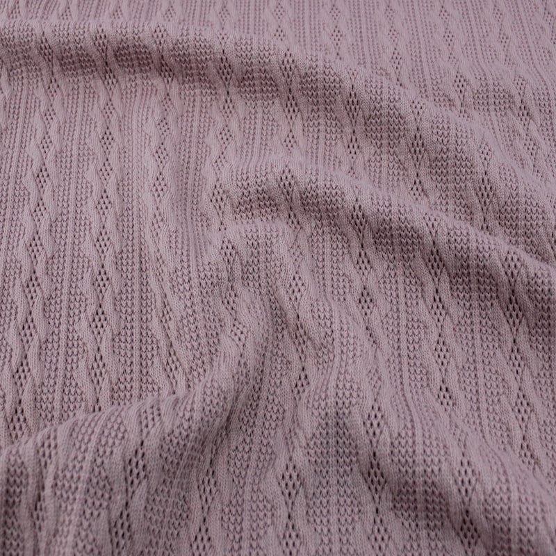 KNITS Dresses Cable Knit Fabric Dusty Pink 150 cm (6980143218777)