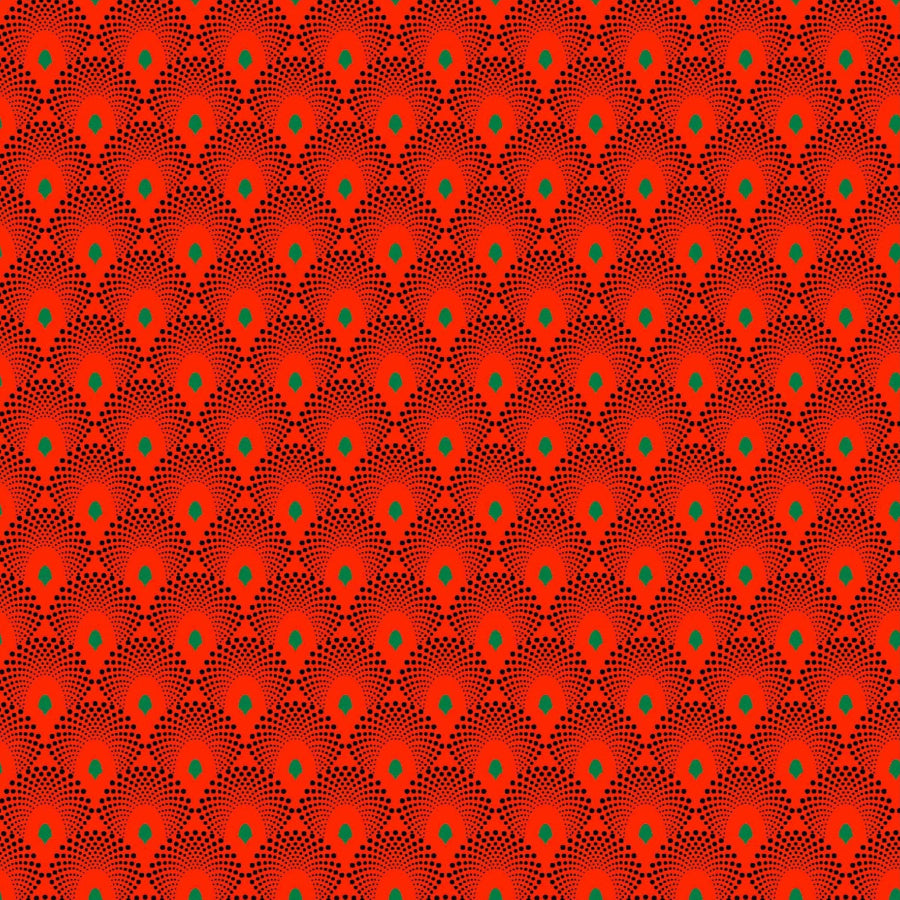 Original 3 Cat Fabric C/W16 DK Orange 90cm