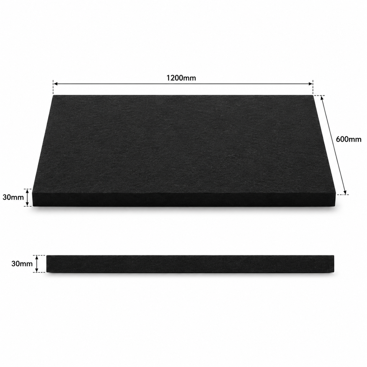 Echo-Sorb Polyester Fibre Acoustic Panel 80kg/m³ 120x60x3cm Pack Of 2