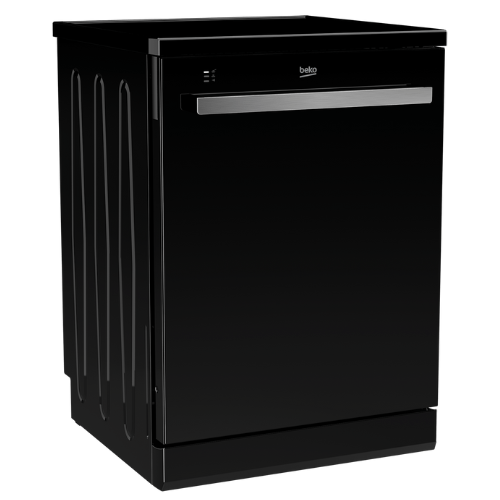 Beko Dishwasher Beko 15 Place Setting Dishwasher Black Glass BDW100