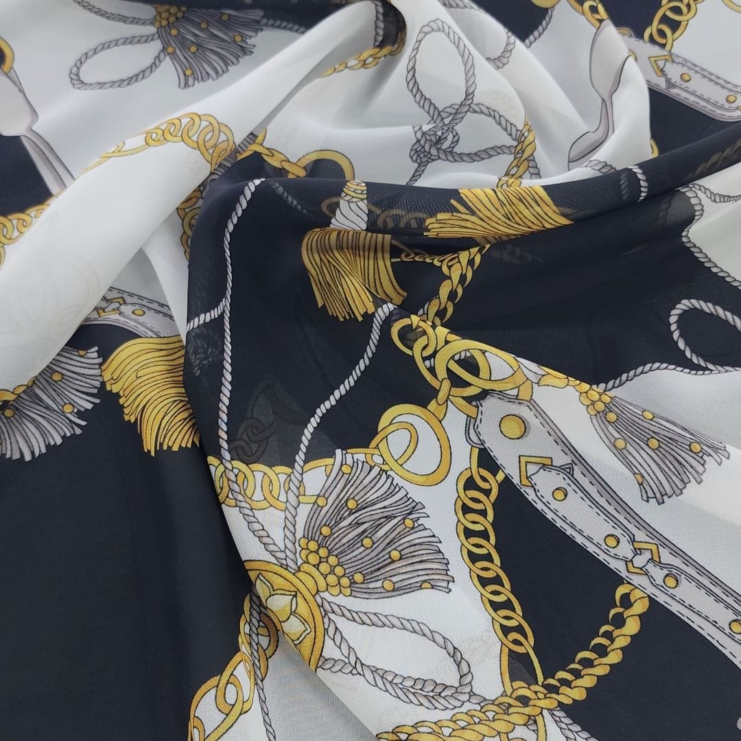 PRINTED CHIFFON Dress Fabrics Printed Chiffon Fabric 150cm (7427899326553)