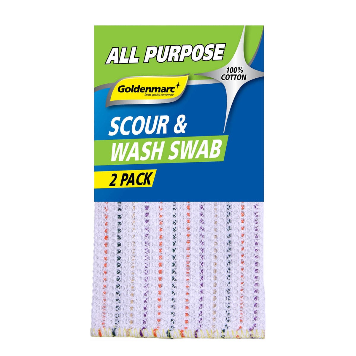 Goldenmarc Dish Coloth Goldenmarc Scourer & Wash Swab 2 Pack (7260525920345)