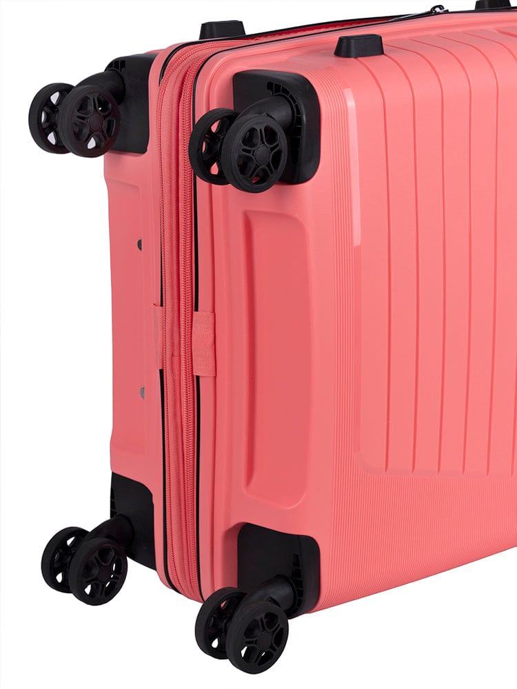 CELLINI Luggage & Bags Cellini Starlite 4 Wheel Carry On Trolley Salmon (7497416310873)
