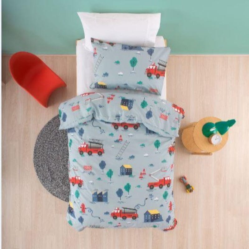 Linen House Duvet Cover Single Linen House Multi Fire Heroes Duvet Cover Set (2061608648793)