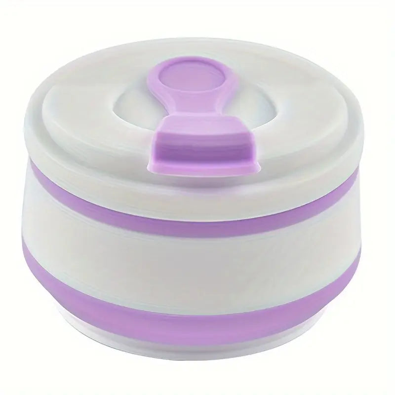 Foldable Silicone Travel Coffee Cup with Lid