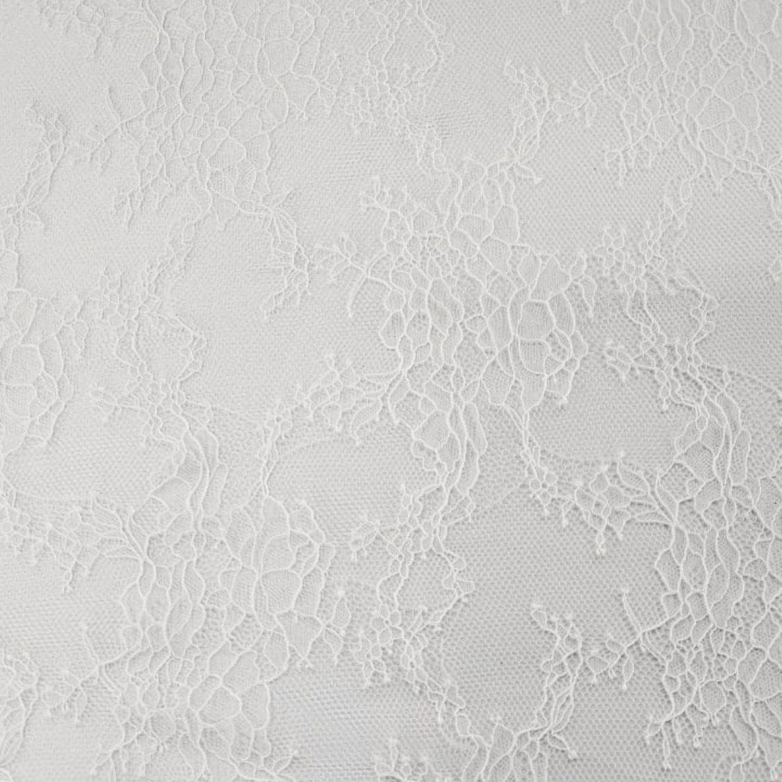 LACE Dress Fabrics Bridal Chantilly Lace Fabric 1.5cm White (7781433868377)