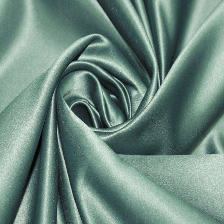 SATIN Dress Fabrics Moss Green Duchess Satin Fabric 150cm (4354051440729)