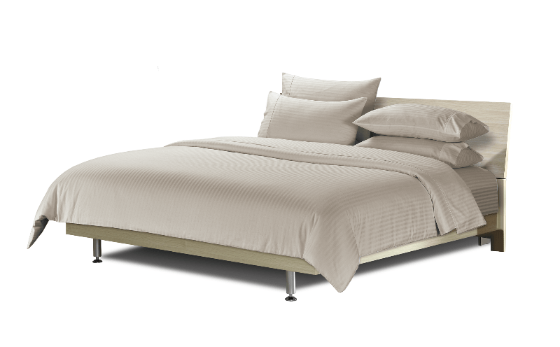 SIMON BAKER SHEET SET Queen Sheet Set Natural Simon Baker 250 Thread Count Egyptian Cotton Stripe Sheet Set Natural (6595729981529)