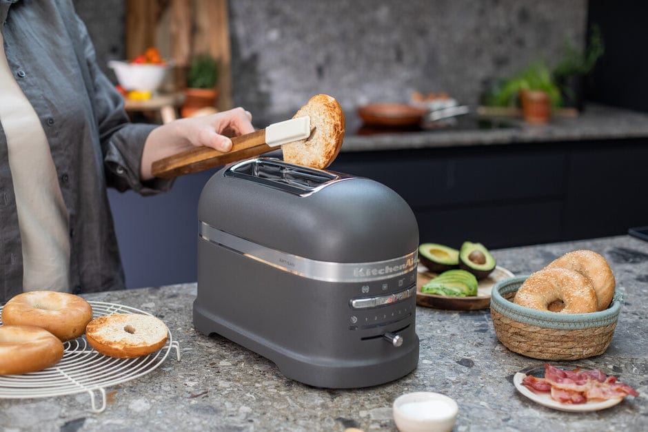 KitchenAid TOASTER KitchenAid Artisan 1250W 2 Slice Automatic Toaster Imperial Grey 5KMT2204EGR (4774801473625)