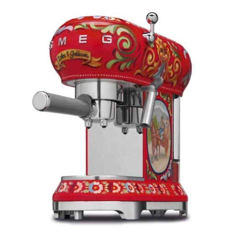 smeg COFFEE MACHINE Smeg D&G Retro Espresso Coffee Machine ECF01DGEU (4687322972249)