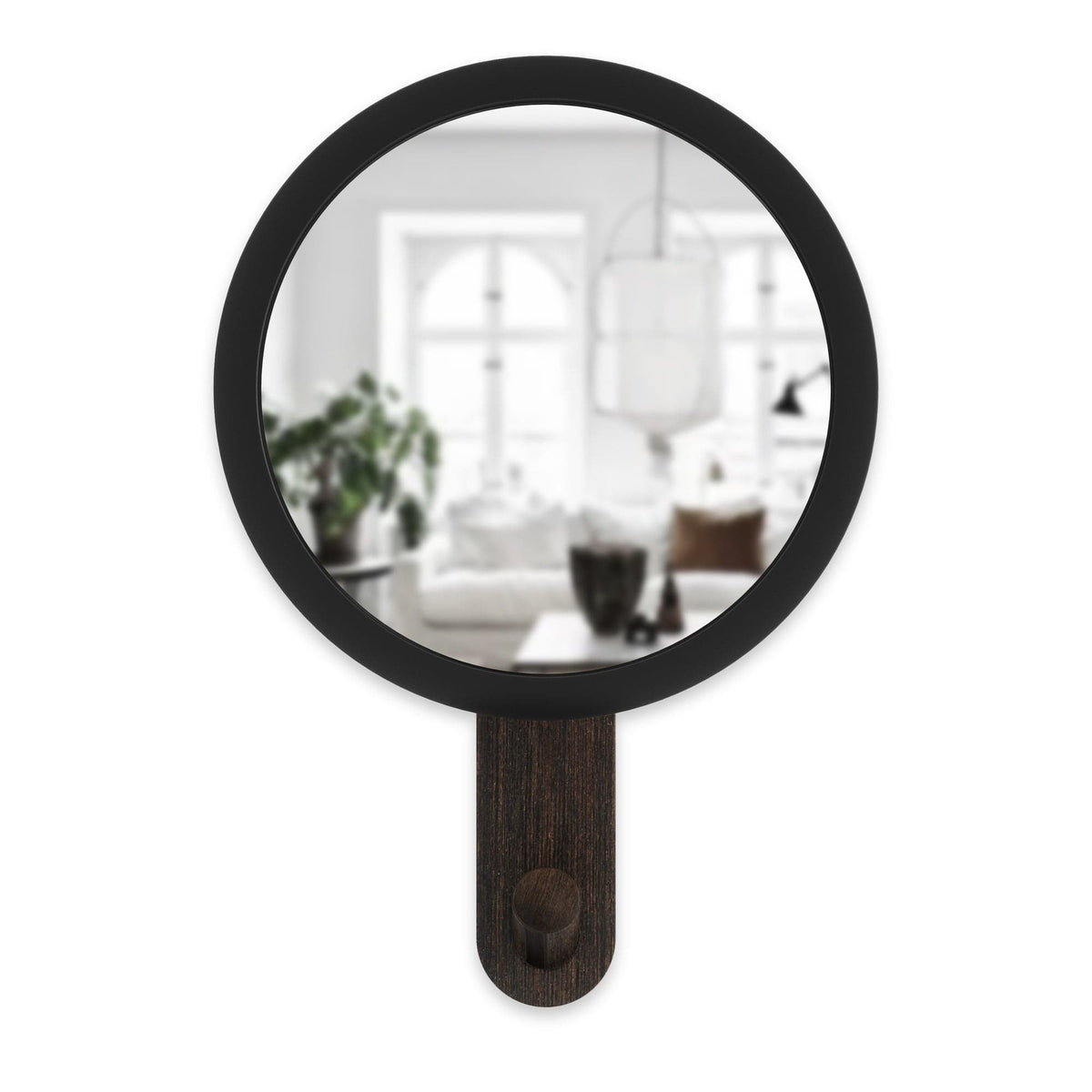Umbra Mirror Umbra Hub Mirror Hook Single Black & Natural UMB318410045 (7398852558937)