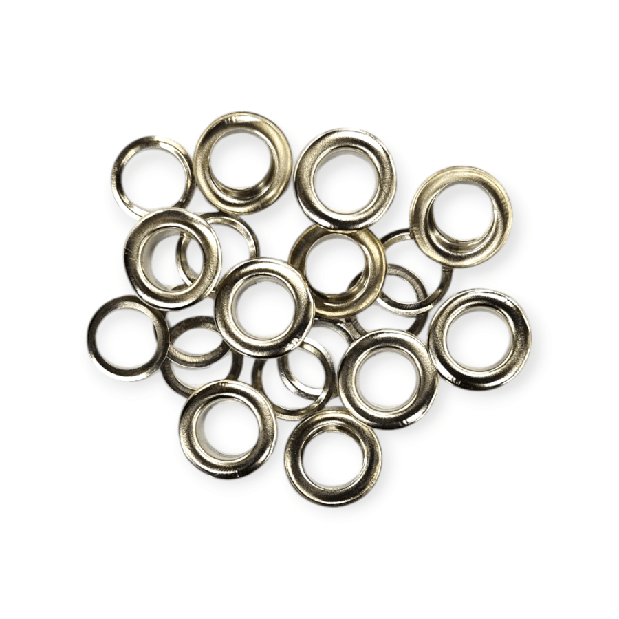 MHC Eyelet Rings Silver Metal Eyelets W/Washer 10x16mm