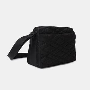 Hedgren Black Hedgren Ladies Inner City Shoulder Bag Quilted Black (7396599300185)