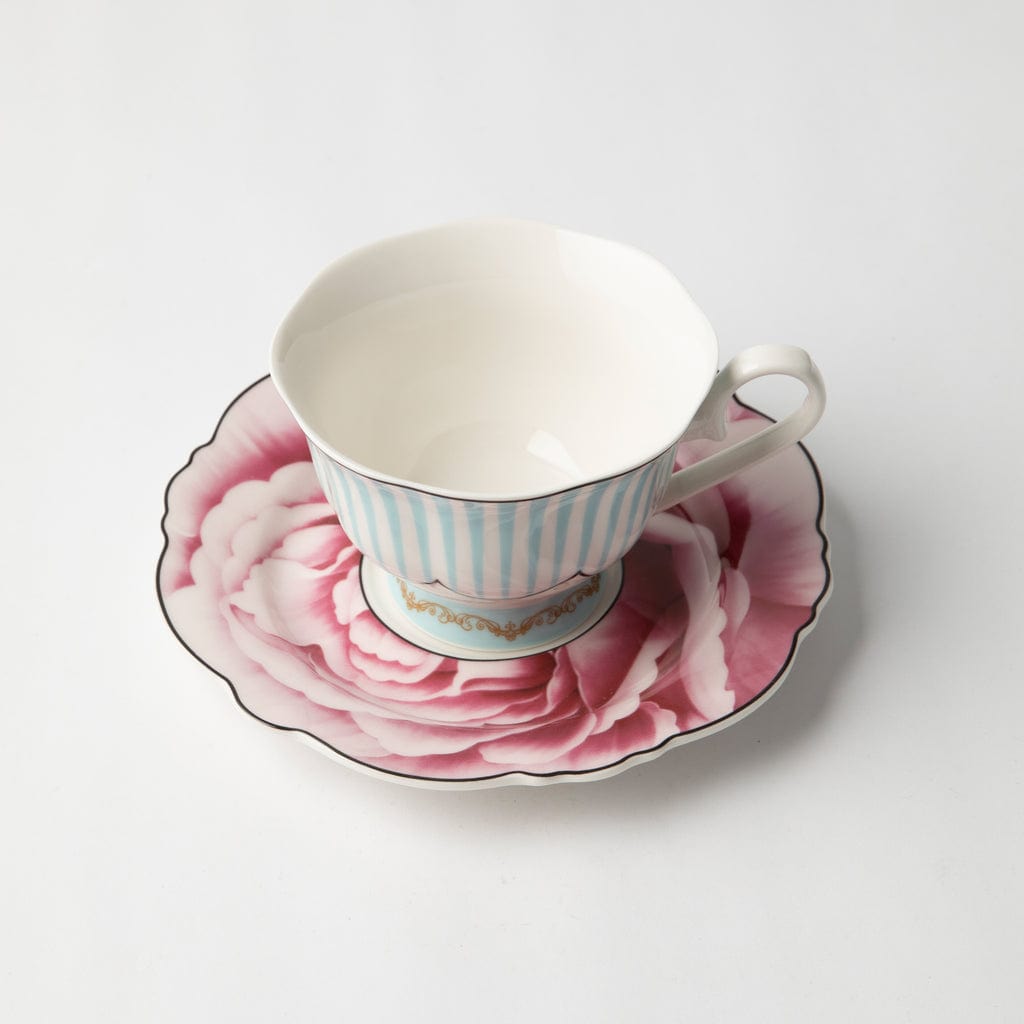 Jenna Clifford MUGS Jenna Clifford Wavy Rose Cup & Saucer JC-7060 (7207598227545)