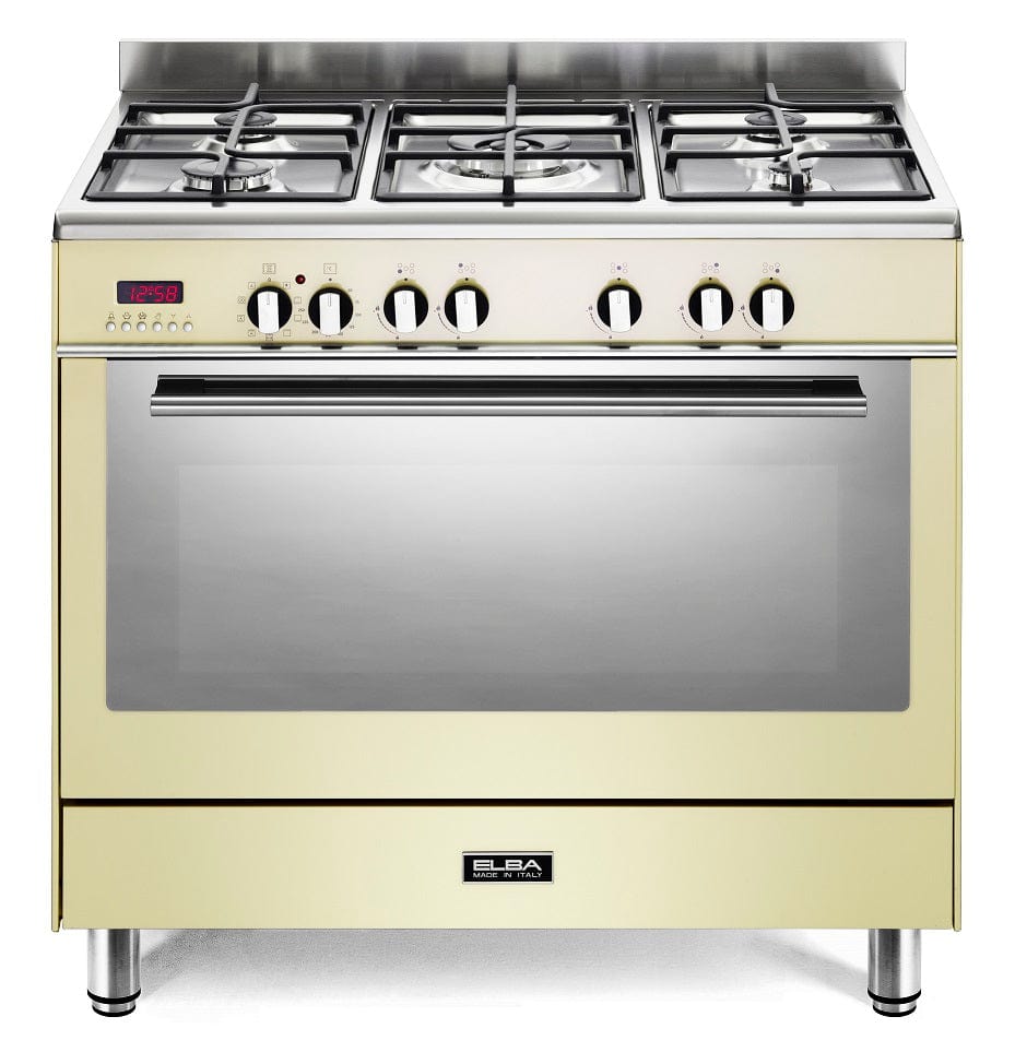 Elba Fusion Cream Gas Stove/Self Cleaning Electric Oven | MHC World (2085739561049)