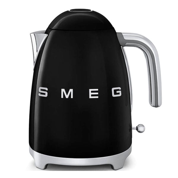 smeg TOASTER & KETTLE Smeg 50's Retro Style Kettle and 2 Slice Toaster Set Black (7346593103961)