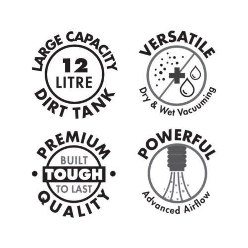 Bennett Read Tough 12 Litre wet & dry vacuum Cleaner | mhcworld.co.za (2061704036441)