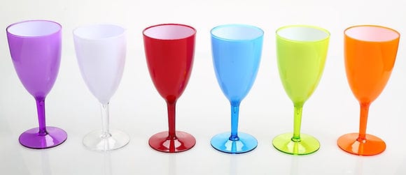Continental Homeware Holder Continental Houmeware Plastic Wine Glasses 300ml CH151 (7299195699289)