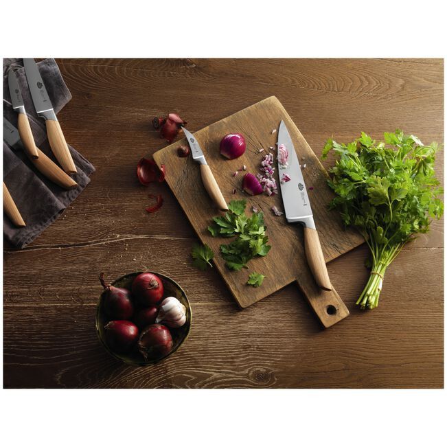 Ballarini CUTLERY Ballarini Tevere 7 Piece Knife Block Set Nature BAL18590-007-0