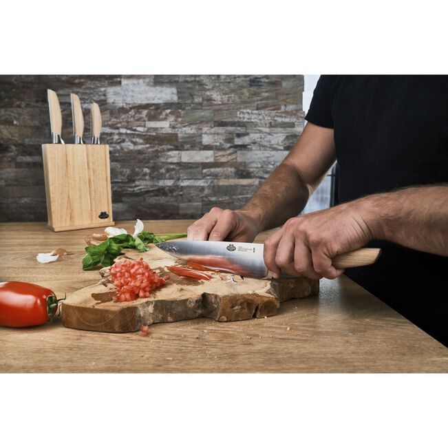 Ballarini CUTLERY Ballarini Tevere 7 Piece Knife Block Set Nature BAL18590-007-0