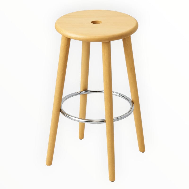 BAR STOOLS Bar stools & Chairs Wooden Bar Stool with Metal Footrest