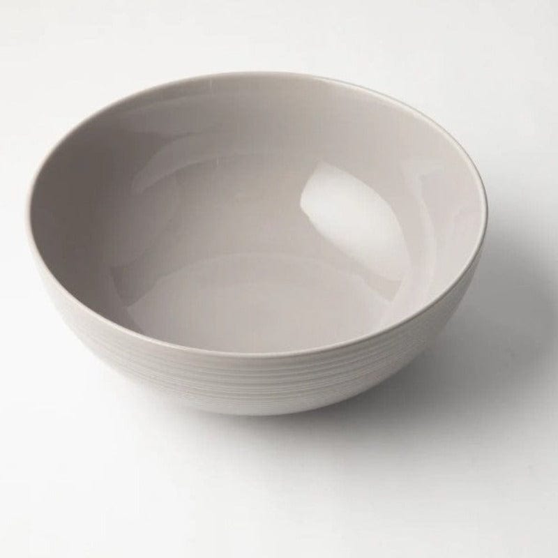 Jenna Clifford BOWL Jenna Clifford Embossed Lines Salad Bowl 25cm Light Grey (2061628735577)