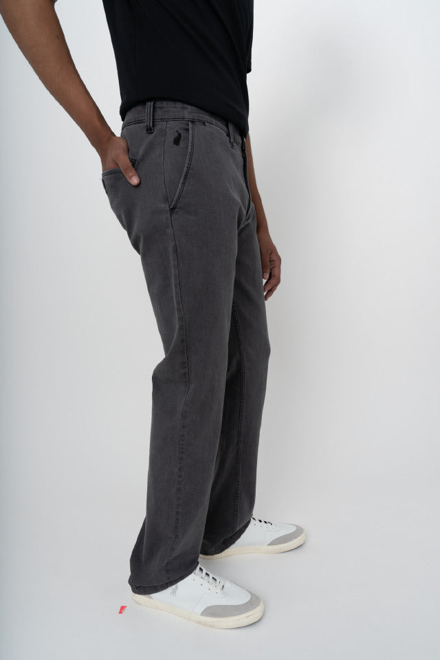 Polo Men's Quarter Slant Jeans Charcoal