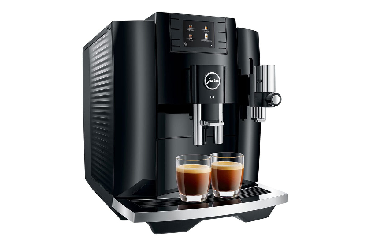 Jura COFFEE MACHINE Jura E8 Automatic One Touch 1450W Bean To Cup Cappuccino Machine (7269536301145)