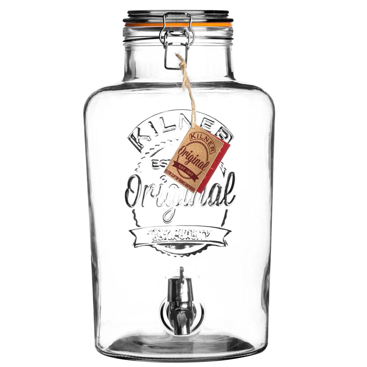 Kilner Dispenser Kilner Clip Top Round Drinks Dispenser 8 Litre KL0025403 (7802476298329)