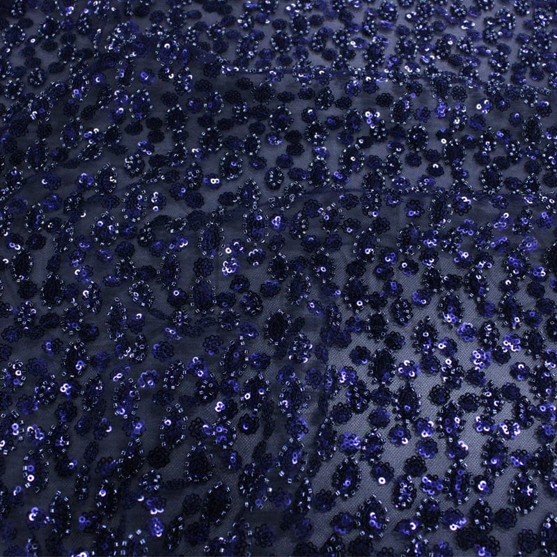 BRIDAL FABRIC Dress Fabrics Beaded Bridal Lace Fabric 130cm (7263426642009)