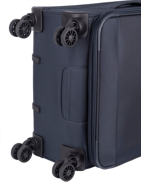 Cellini Microlite S Medium 4 Wheel Trolley Case-Midnight Blue 799646