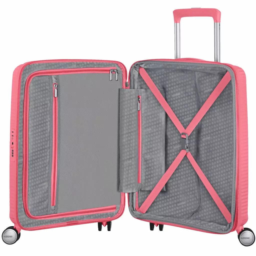 American Tourister Luggage American Tourister Soundbox 4 wheel 55Cm Spinner Expandable Suitcase (7408811081817)