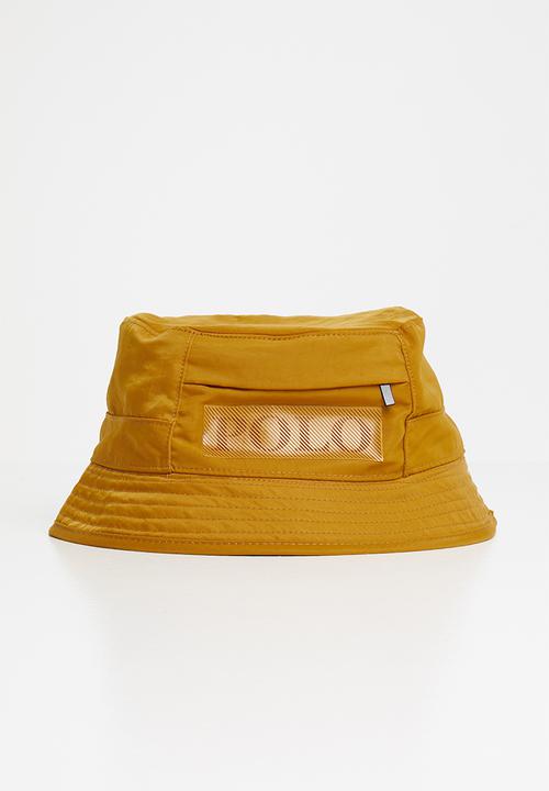 Polo bucket hat Polo Men's  Hector Crinckle Bucket -Mustard (4748173803609)