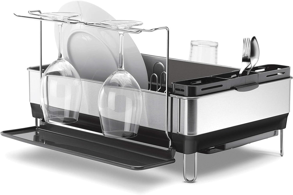 Olala BAKING Simplehuman Kt1154 Dish Rack With Steel Frame (7405402554457)