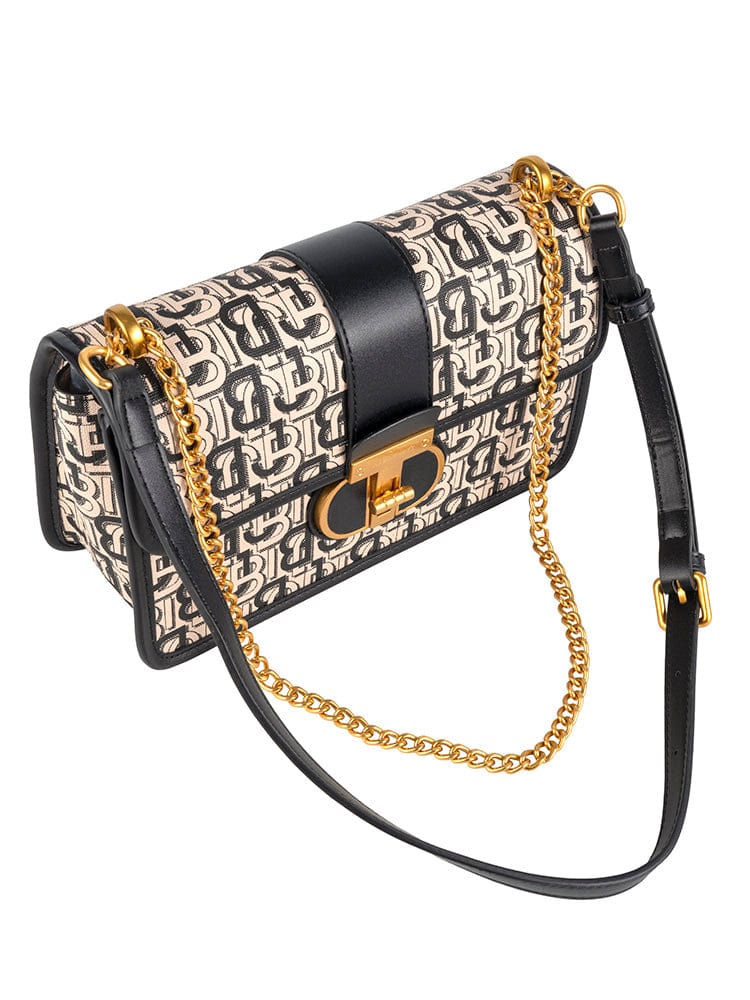 MHC World Jo Borkett Monogram Flapover Sling JBH105260 (7808375128153)