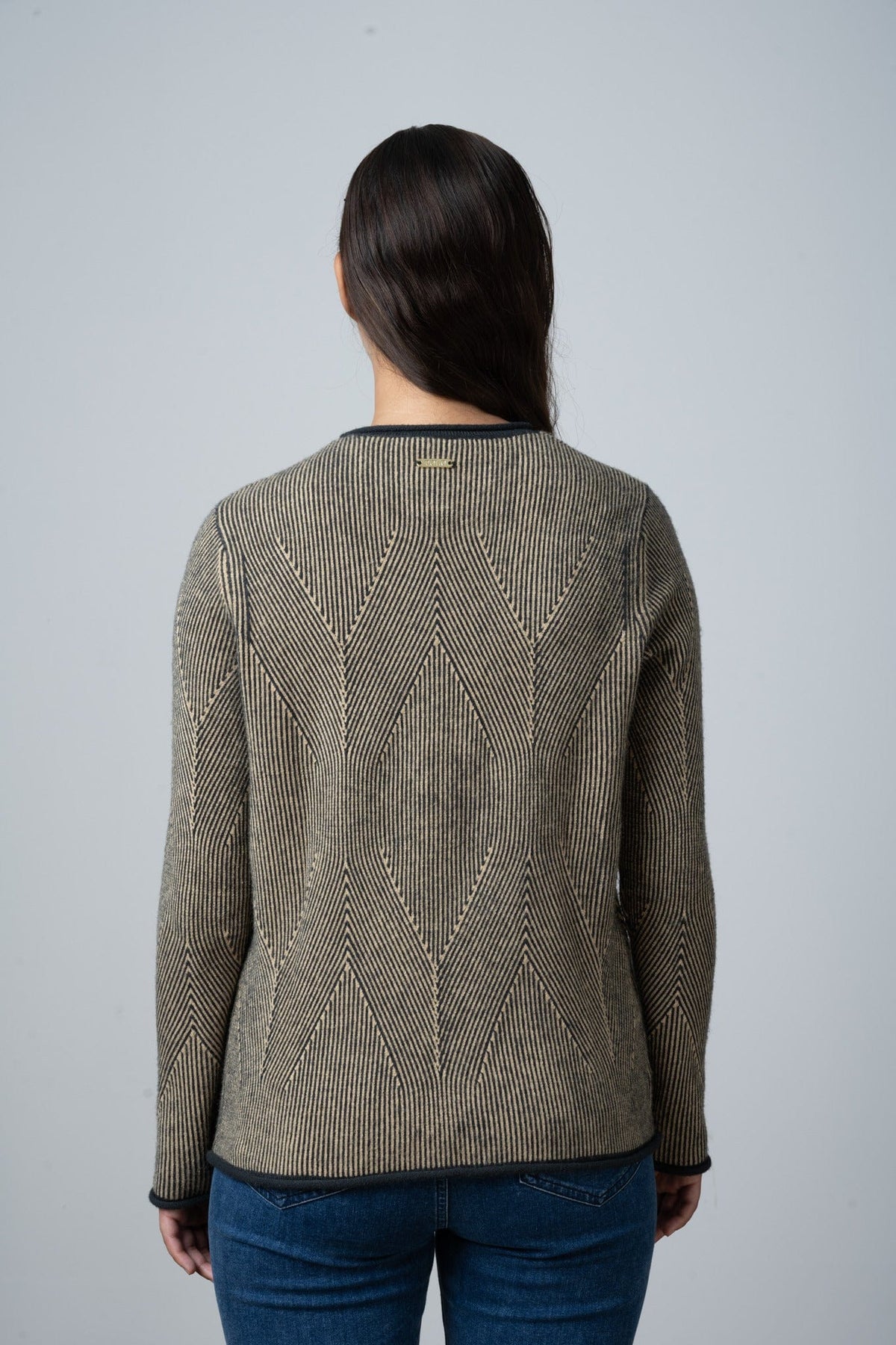 Polo Jersey Polo Women Alex Long Sleeve Textured Knit Jersey Dark Green