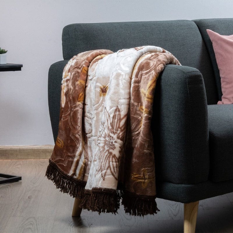 Sesli Sesli Mink Frill Design 160X170 BLK167 (4666323796057)