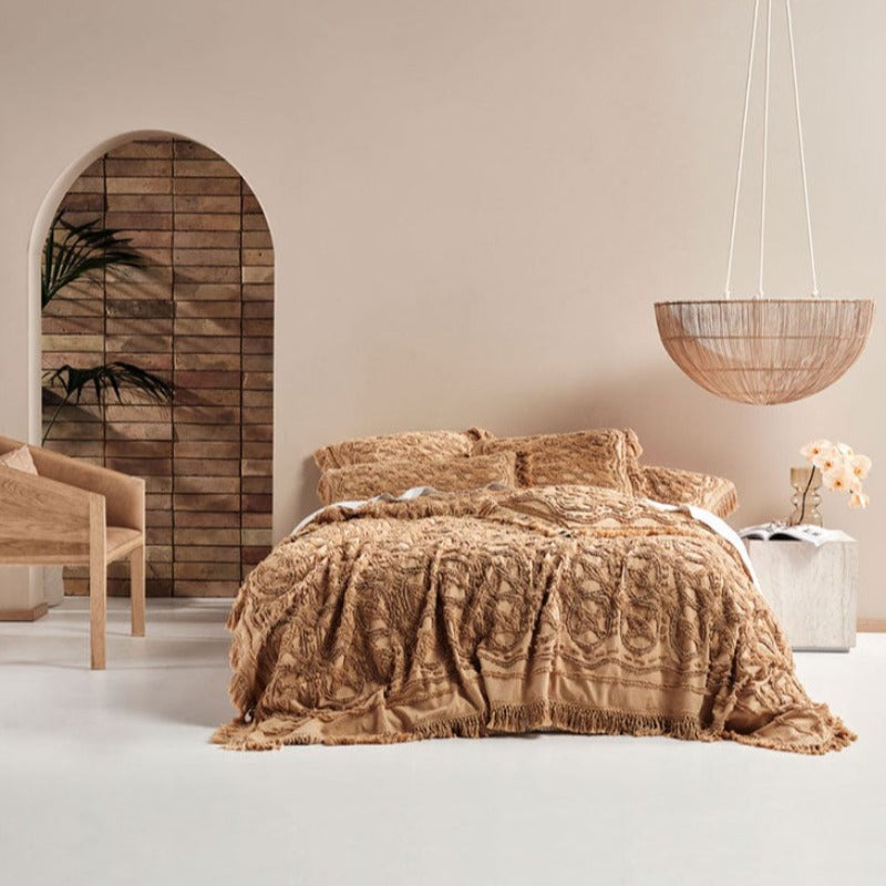 Linen House BEDSPREAD Linen House Bed Cover Biscotti Somers Throw king (4781064454233)