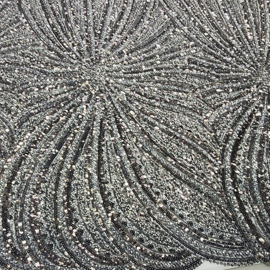 BEADED LACE Dress Fabrics Olive Beaded Bridal Lace Fabric 130cm (7526727614553)