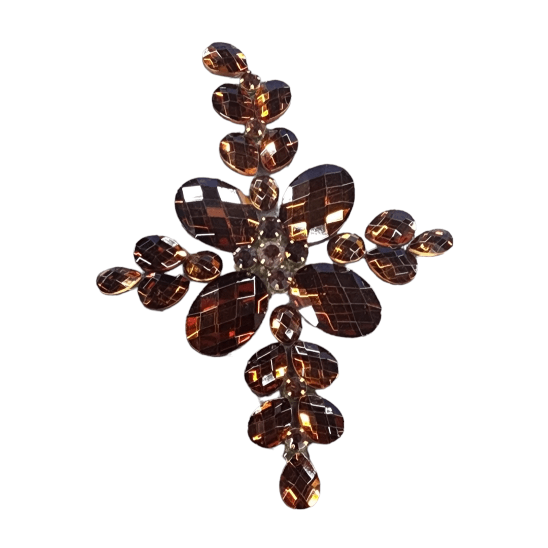 BEADED PATCHES Dress Fabrics Diamante Motif Dsn 7 (7480396513369)