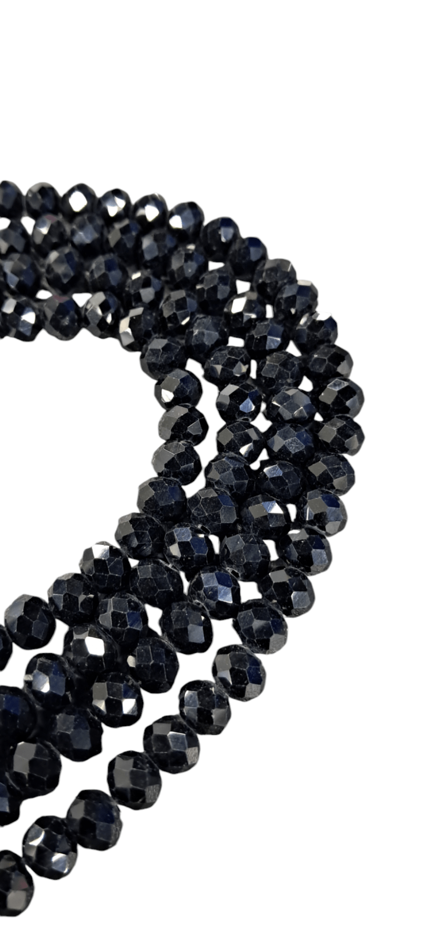 BEADS Habby Black AB/Full String Crystal Glass Bead (7808035684441)