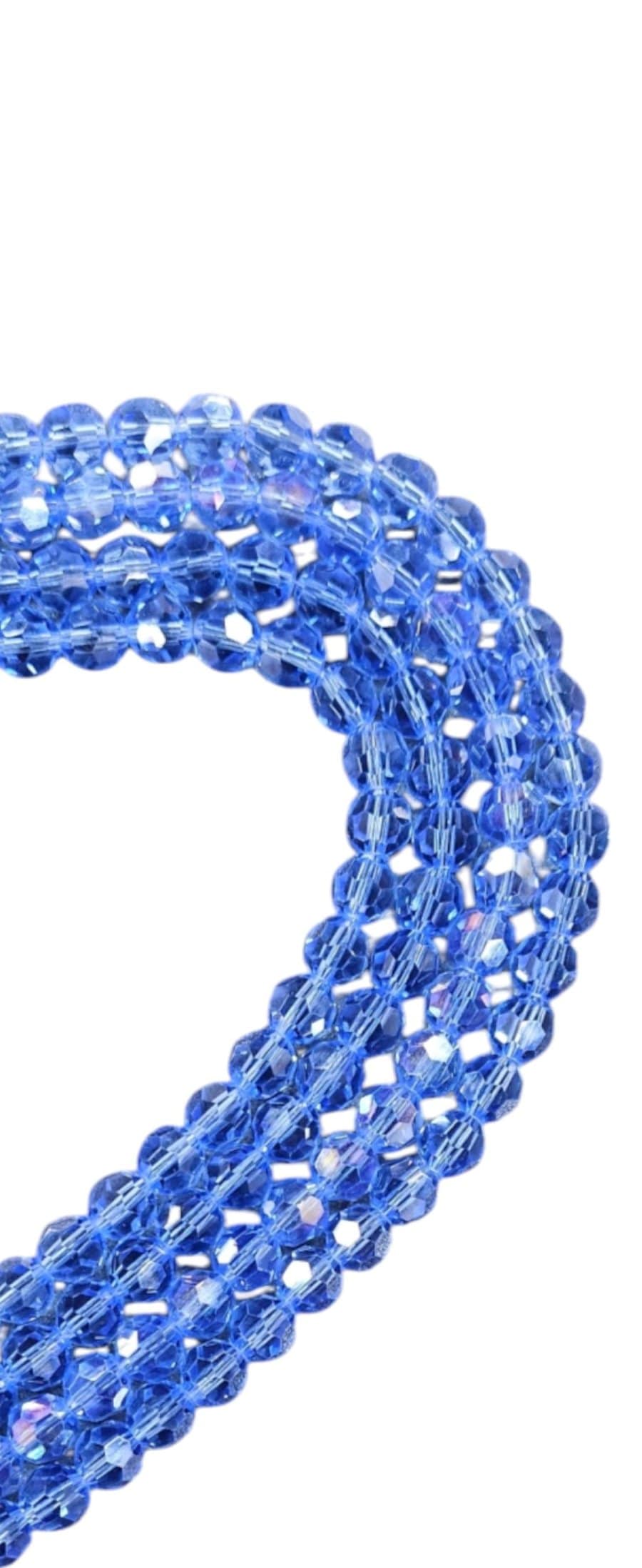 BEADS Habby Blue AB/Full String Crystal Glass Bead (7819280482393)