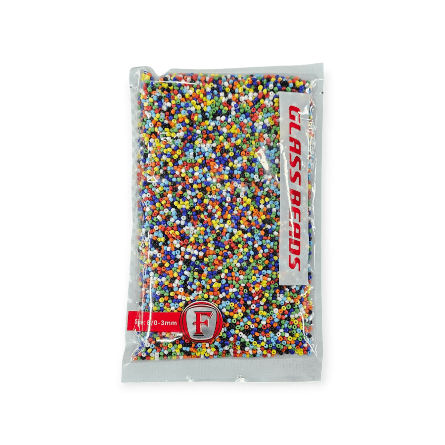BEADS Habby Faws Glass Beads 400g Packet Assorted (7798531752025) (7905340358745)