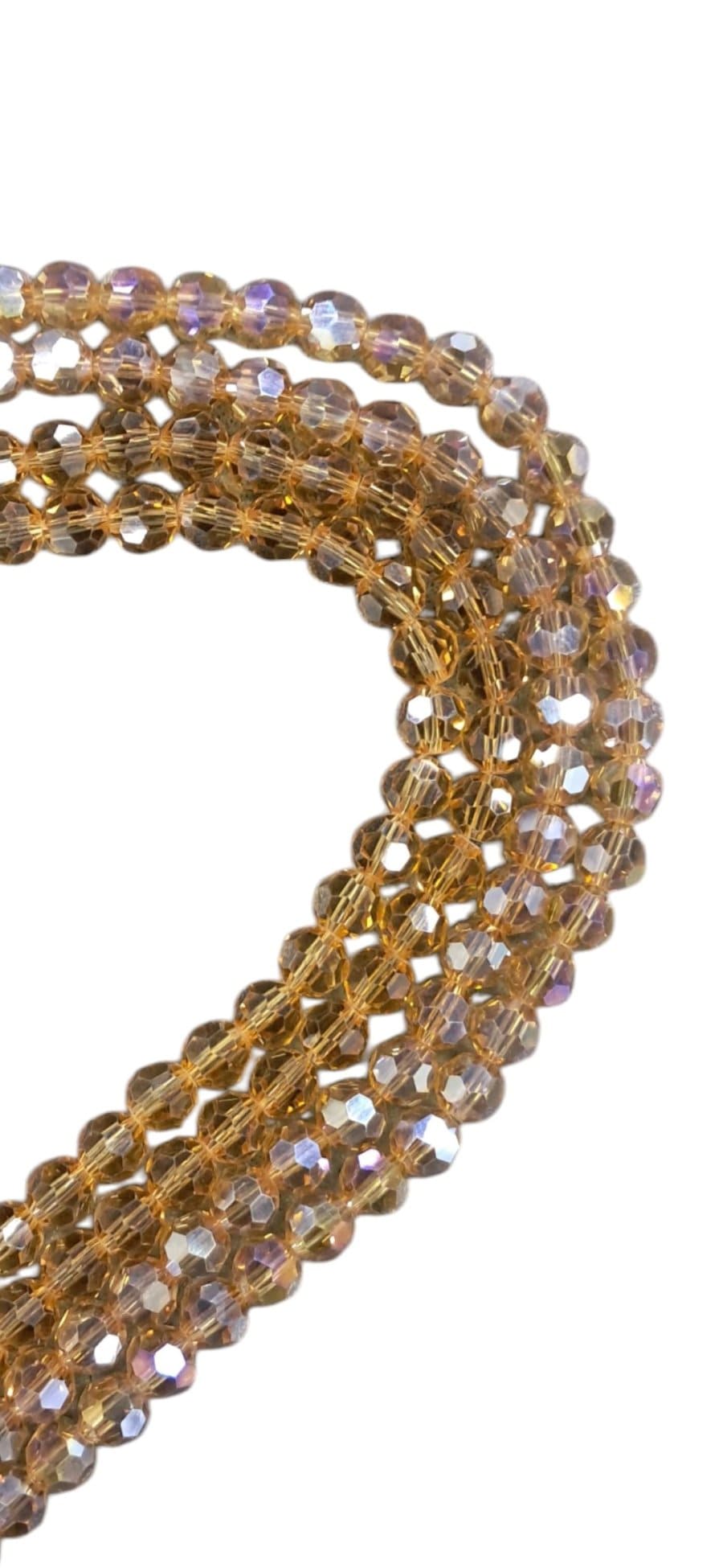 BEADS Habby Gold AB/Full String Crystal Glass Bead (7819081711705)