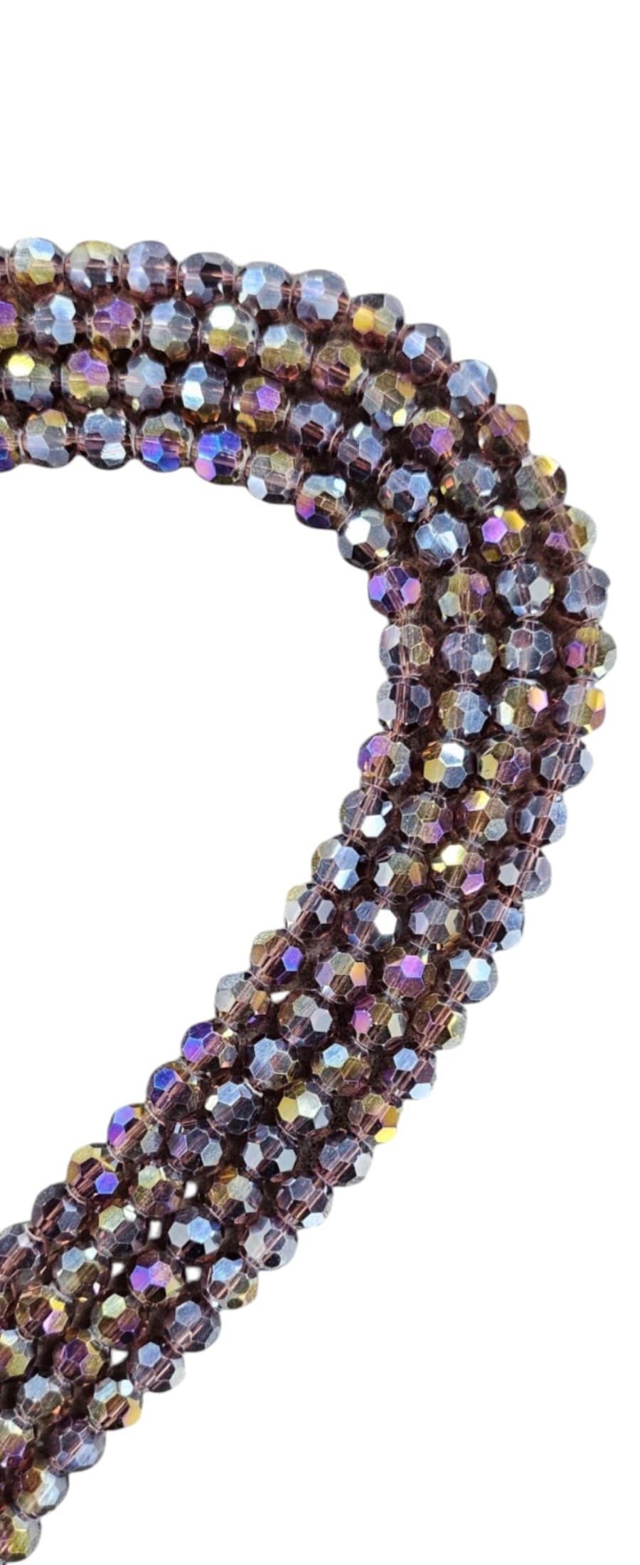 BEADS Habby Multi Pink Full String Crystal Glass Bead