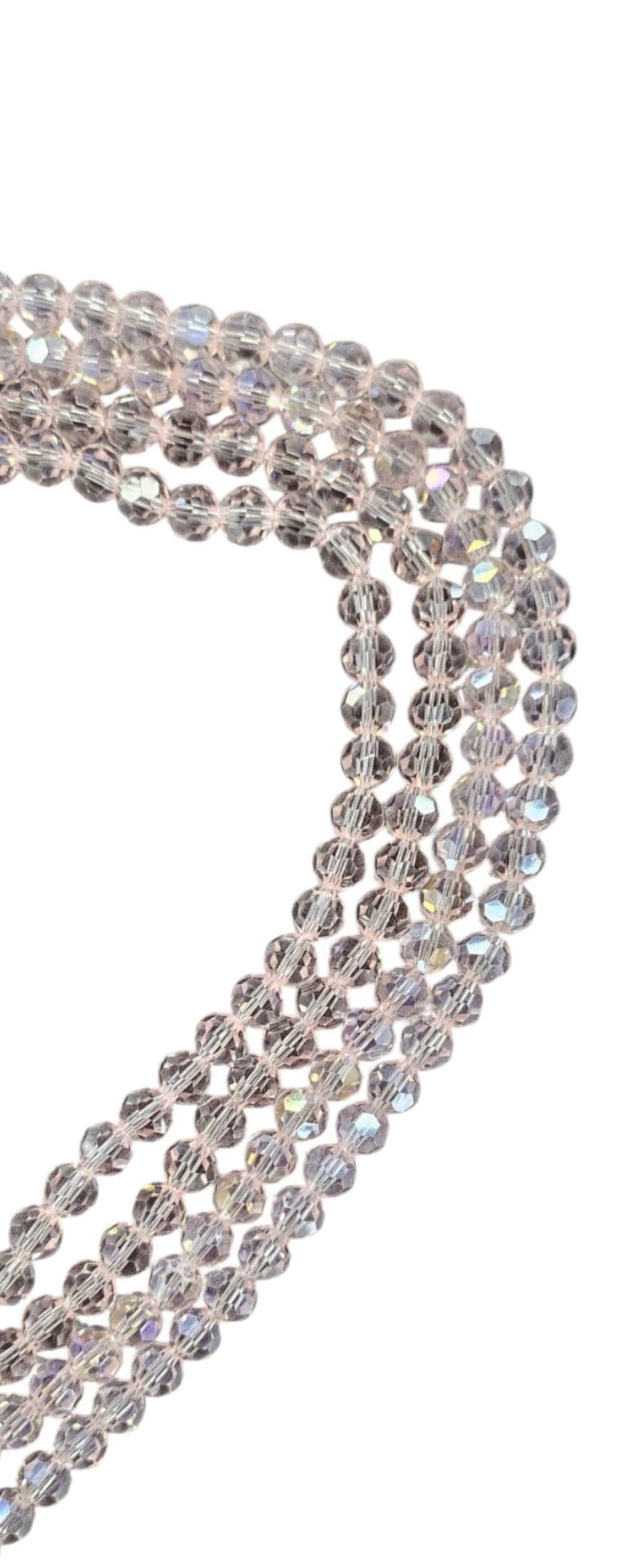 BEADS Habby Pink AB/Full String Crystal Glass Bead (7819293622361)