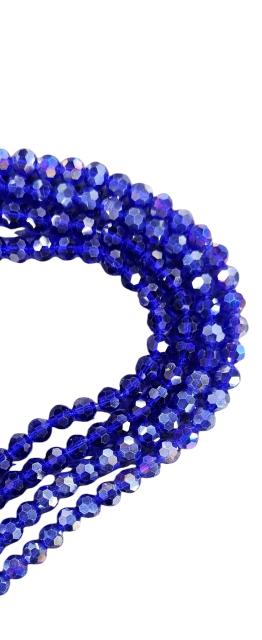 BEADS Habby Royal Blue AB/Full String Crystal Glass Bead (7819276943449)