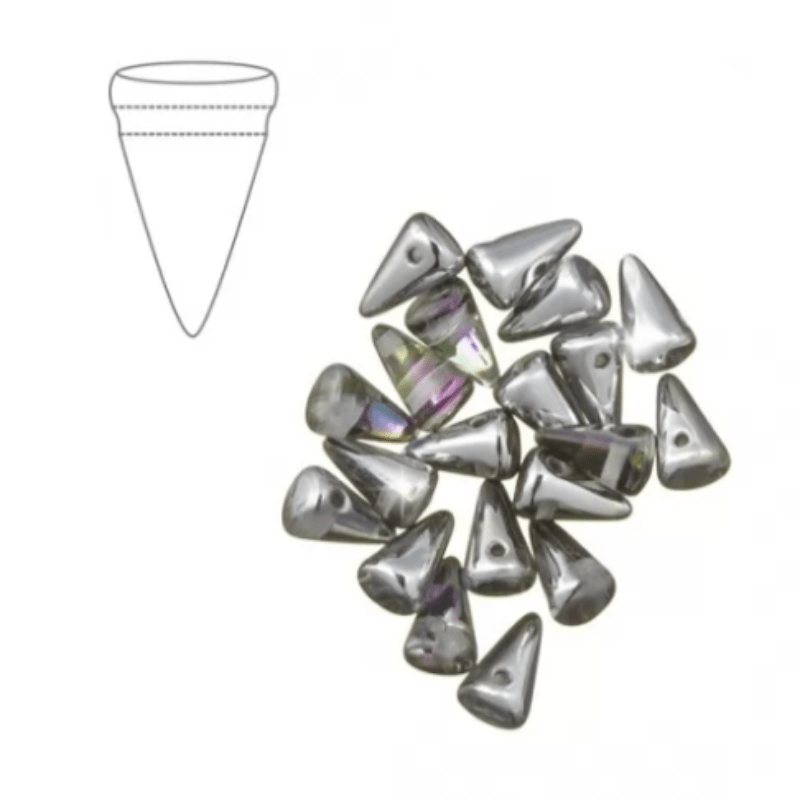 BEADS Habby Silver Fancy Beads (7515649310809)