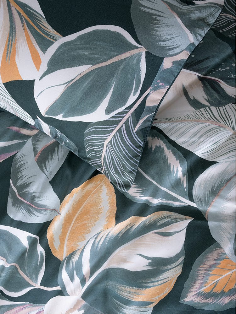 Linen House Duvet Cover Linen House Grey Calathea Duvet Cover Set (4680259141721)