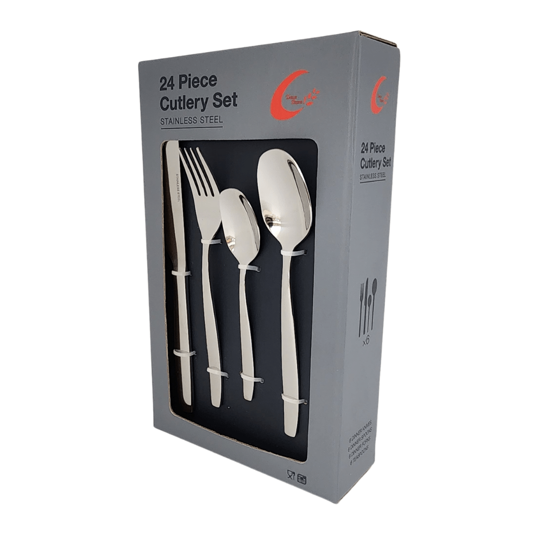Homeware CUTLERY Stainless Steel Cutlery Set 24 Piece 755 18-0 SGN063 (7488037978201)